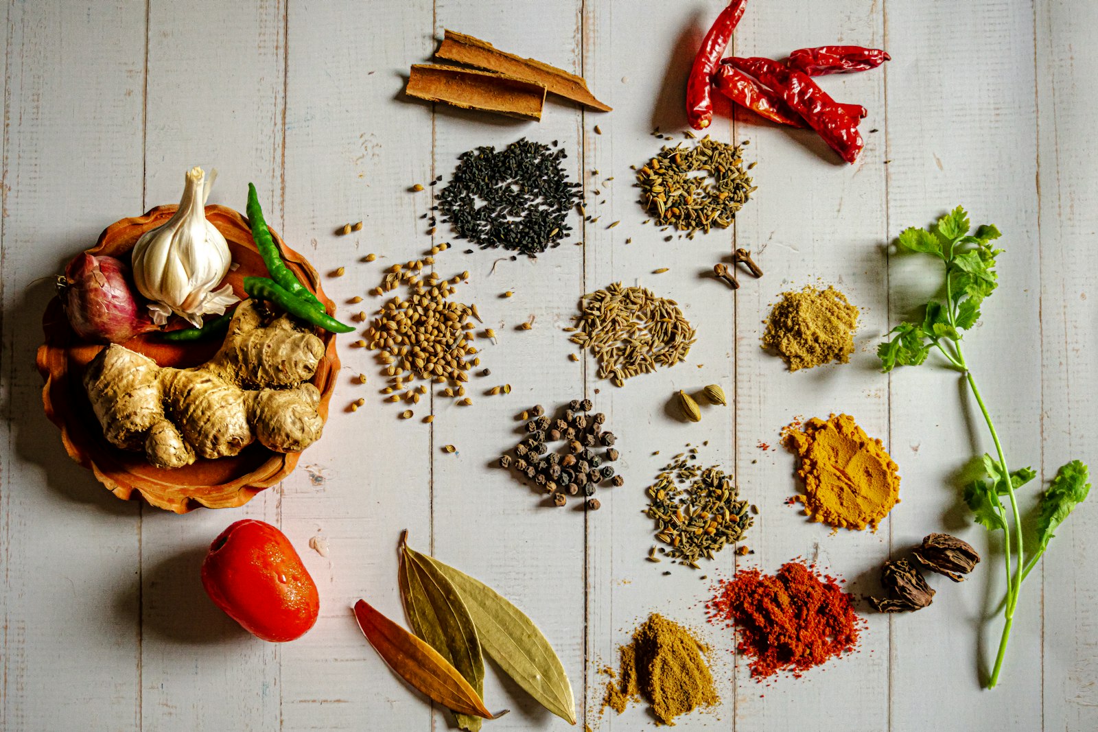 Colourful South Asian spices at Raj's Spices & Groceries